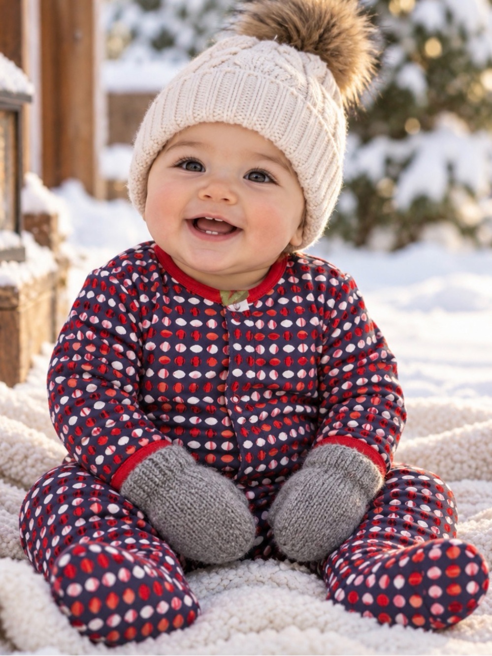 SnoPea NWT baby quilted coverall